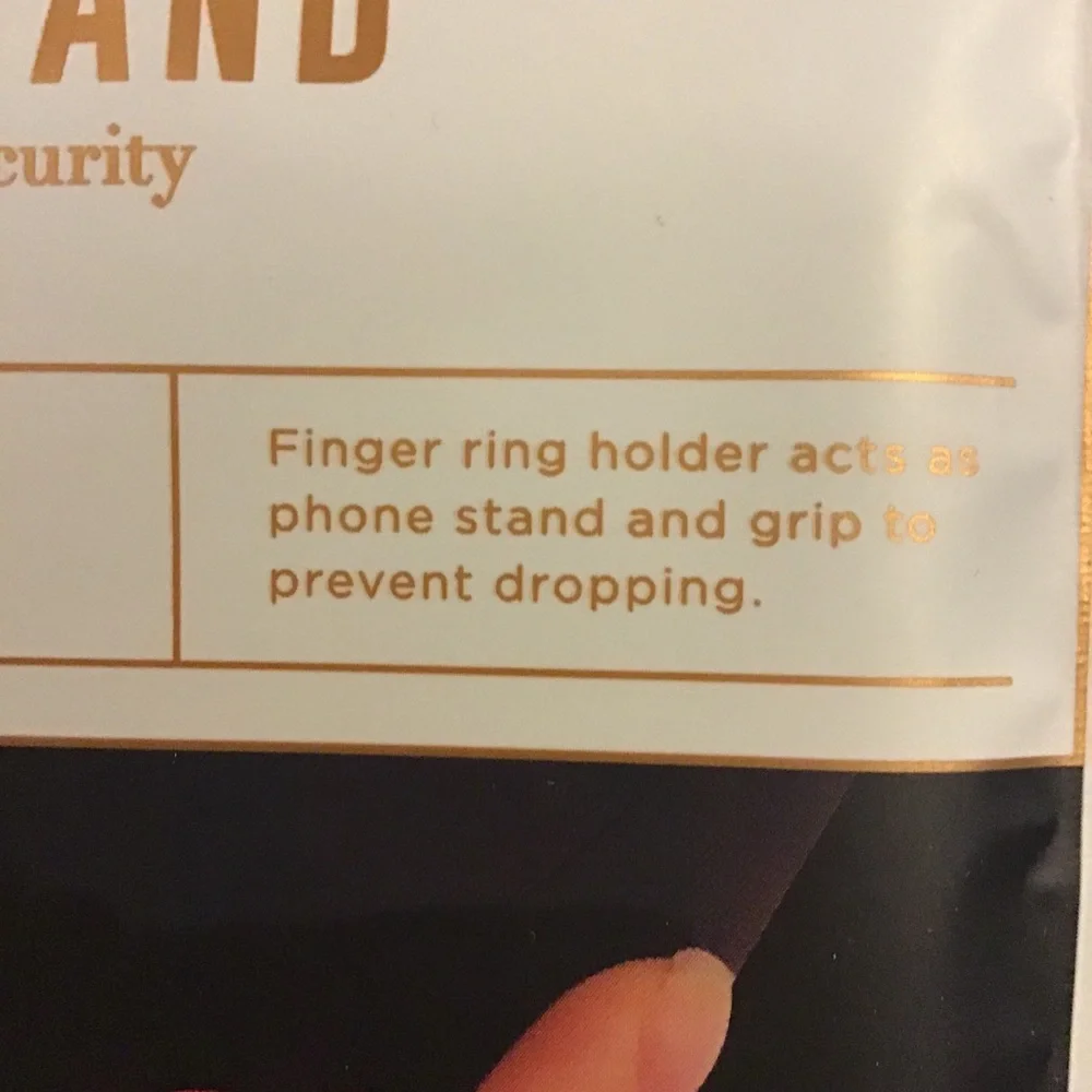 ROSE GOLD HEART SHAPED PHONE RING HOLDER NWT